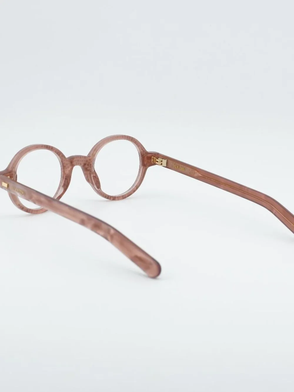 Valentino VLX-185E Eyeglasses Pink with Stones 43mm Round Frame